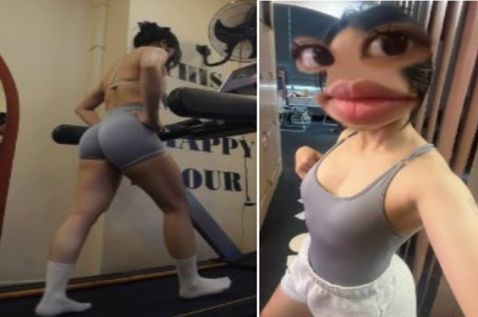 Gymer mông bự đè ép con cu nhỏ nhắn